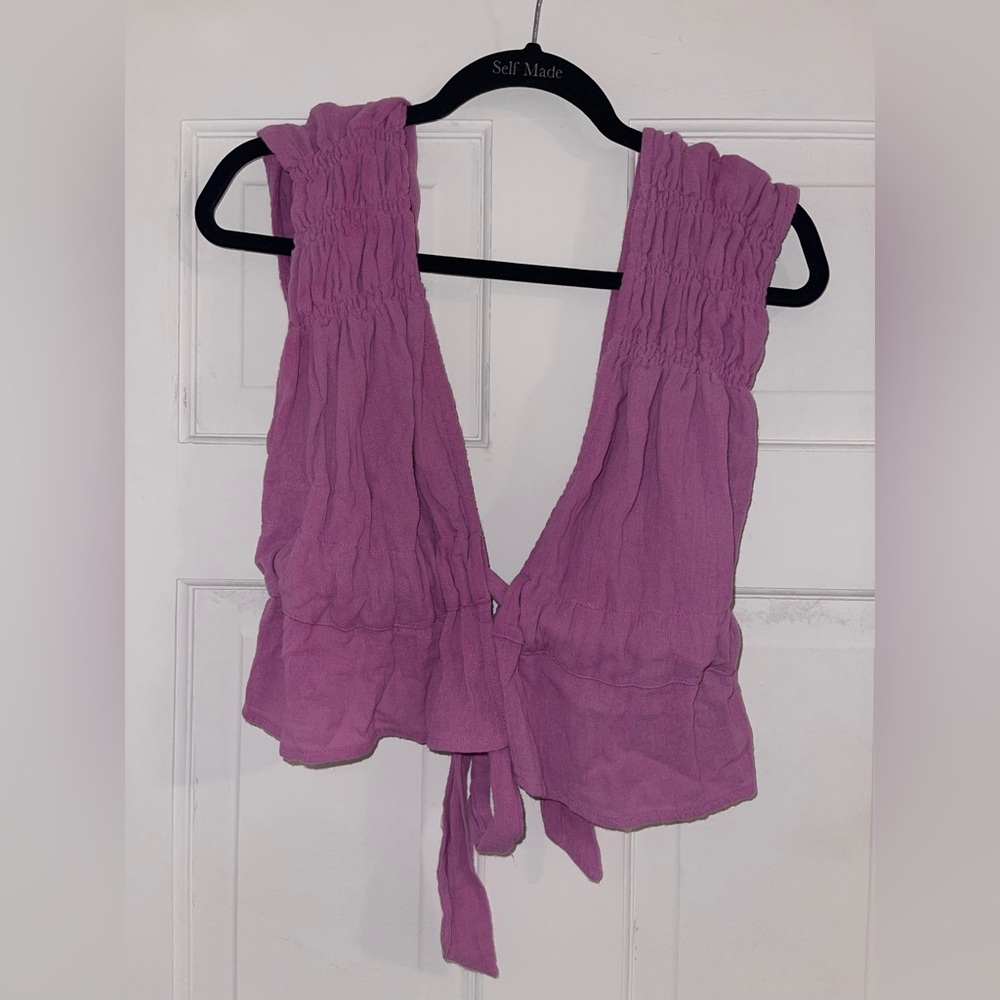 Free People Lilac Sleeveless Tank Top